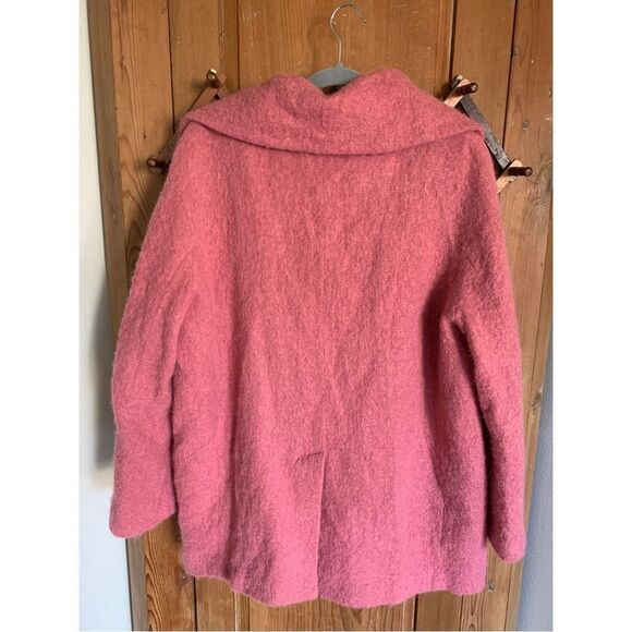 Talbots pink mohair wool blend peacoat - Picture 2 of 11